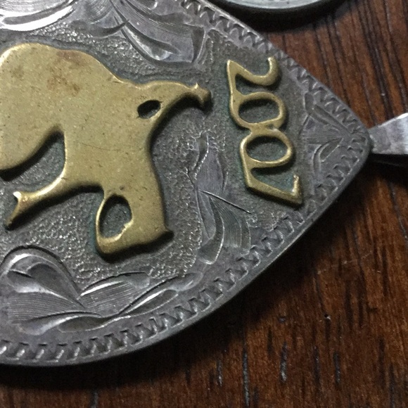 Reining horse pendant award sterling custom jewelry equestrian jewelry - Picture 7 of 7